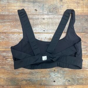 Vuori Black Strappy Bikini Top